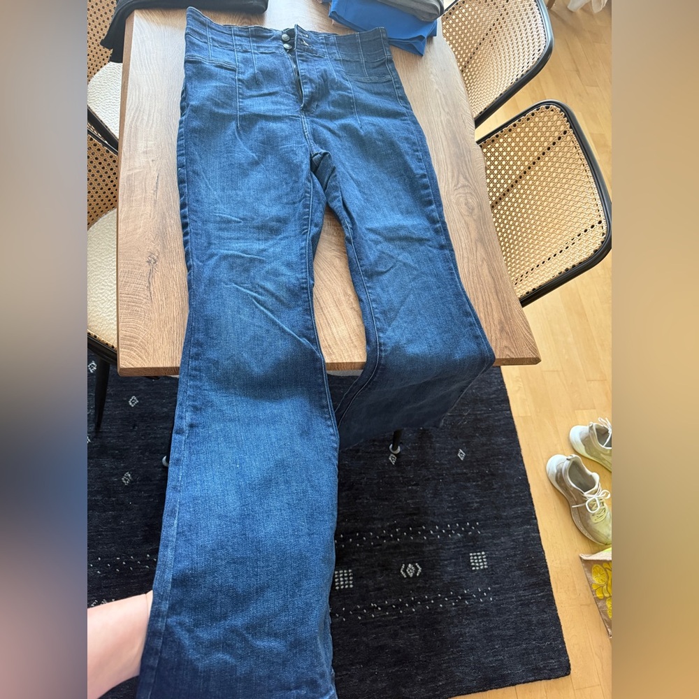 We The Free Dark Blue Flare Jeans